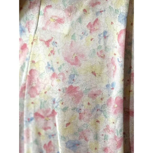 Vintage Petra Fashions Floral Maxi Nightgown Lingerie With Lace Trim - Picture 9 of 15